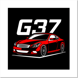 Racing Red G37 Coupe Posters and Art